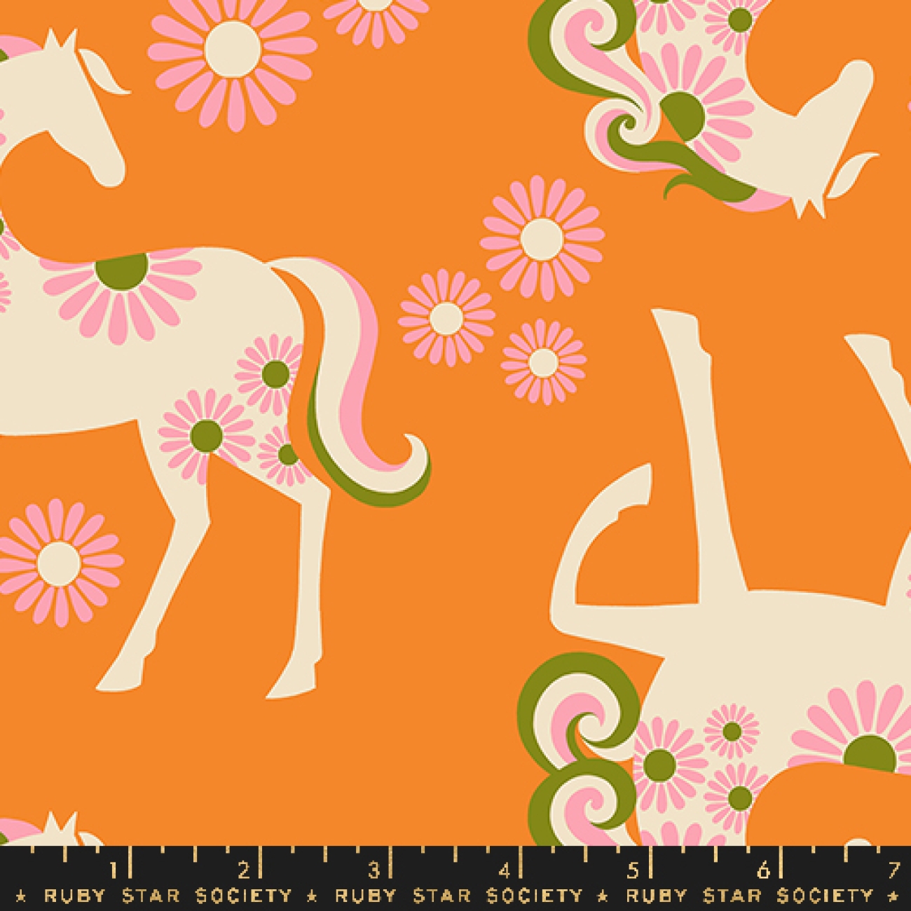 Canvas Leinen - Melody Miller - Carousel - Canvas Burnt Orange